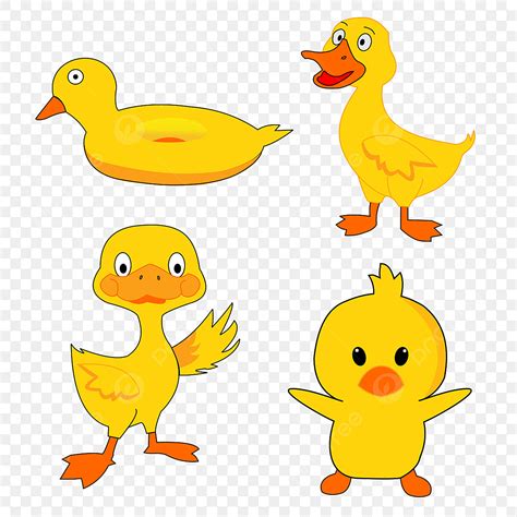 Autocolante De Desenho Animado De Pato Fofo Amarelo PNG , Patinho, Pato ...