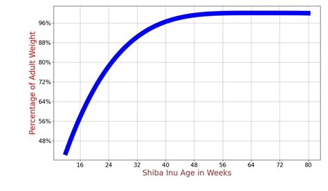 Shiba Inu Growth Chart. Shiba Inu Weight Calculator.