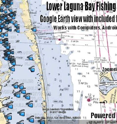 Lower Laguna Bay Fishing Spots - Texas Fishing Spots Maps for GPS