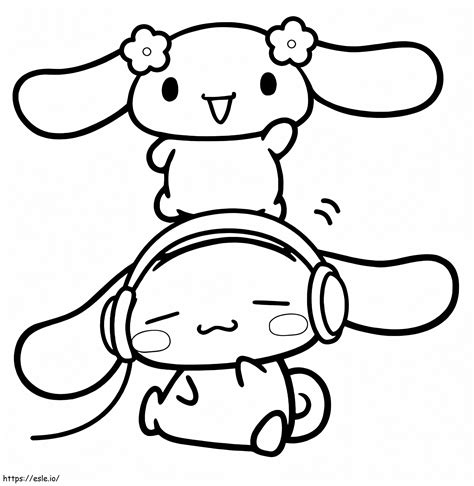 Cinnamoroll yang indah Gambar Mewarnai