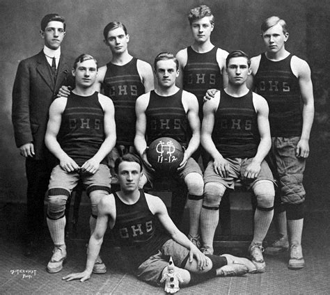 The Central High School, Philadelphia PA, basketball team for the 1911-12 season. Robert ...