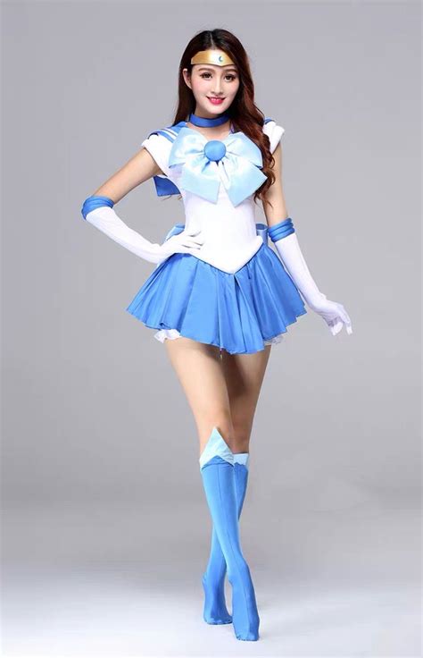 Halloween Featuring Sailor Mercury Costume Sailor Moon Crystal in 2021 ...