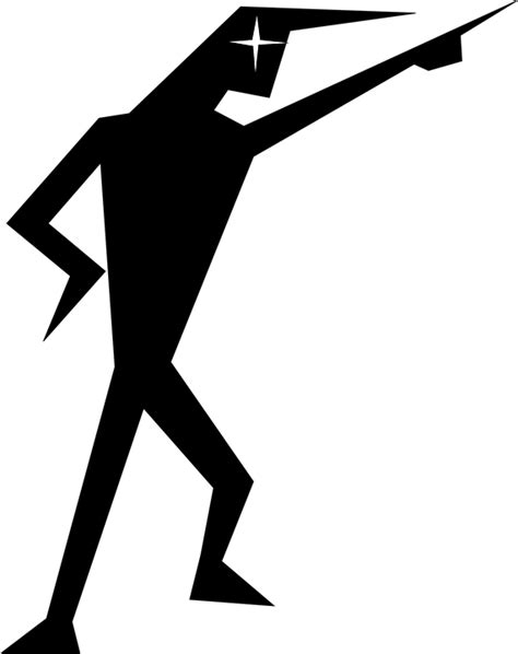 Free vector graphic: Man, Silhouette, Pointing - Free Image on Pixabay - 295495