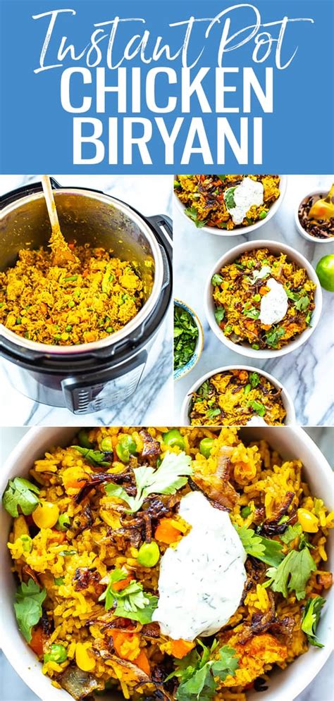 Instant Pot Chicken Biryani - Eating Instantly