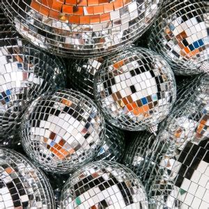 Silver Disco Ball Decor Disco Cowgirl Last Disco Bachelorette Party ...