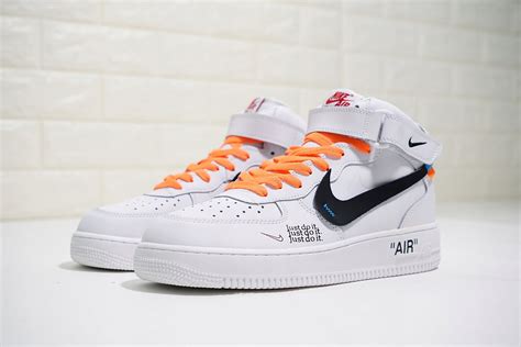 OFF WHITE x NIKE AIR FORCE 1 MID 07 CUSTOM r. 41 - 7731604581 - oficjalne archiwum allegro