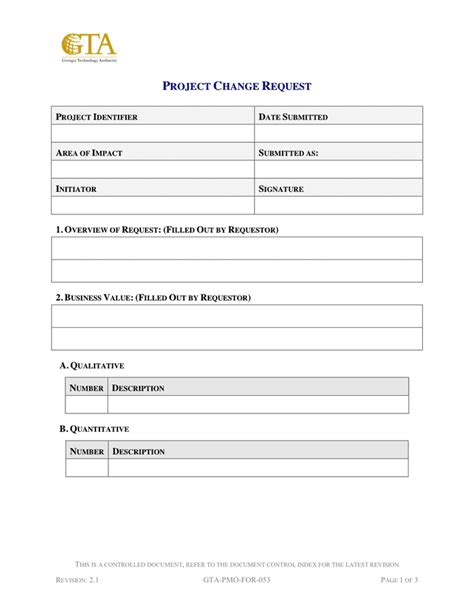 Change Request Template - download free documents for PDF, Word and Excel