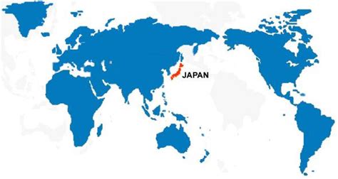 Japan world map - Japan map of world (Eastern Asia - Asia)