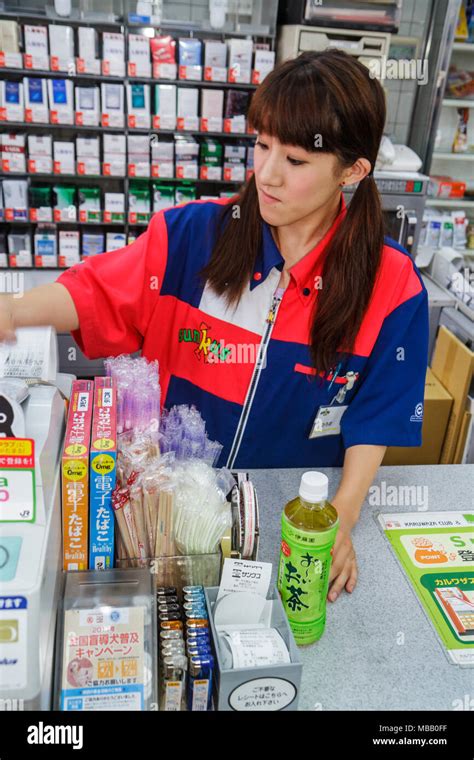 Japan convenience store cashier hi-res stock photography and images - Alamy