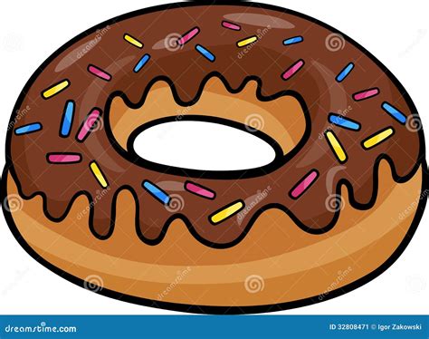 Donut Clip Art Cartoon Illustration Stock Image - Image: 32808471