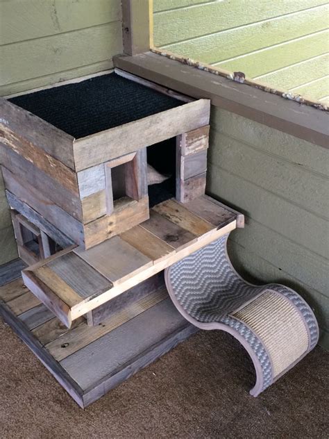 Cat house from pallets Outdoor Cat Shelter, Outdoor Cat House, Outdoor ...