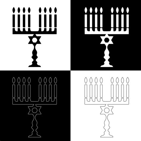 Hanukkah candles drawing vector for websites, printing and others ...