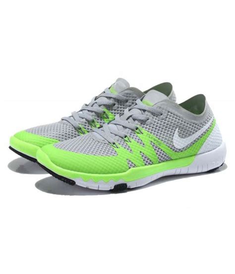 Nike Grey Green Flywire Running Shoes - Buy Nike Grey Green Flywire Running Shoes Online at Best ...