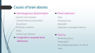 Brain abscess (dr. mahesh) | PPT