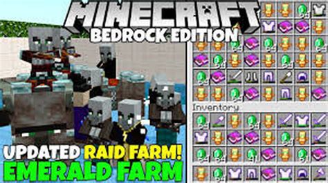 Bedrock edition raid farm Minecraft Map