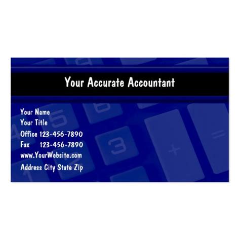 Accounting Business Cards | Zazzle