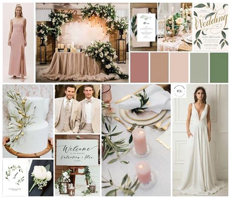 BL Event Planning - Olive & Pink Inspiration Styleboard Beautiful wedding colors, houston wedd ...