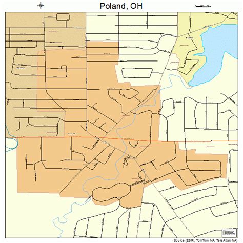 Poland Ohio Street Map 3963954