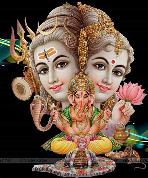 Lord Shiva Parvati Ganesha HD Wallpaper for Desktop Mobile Download