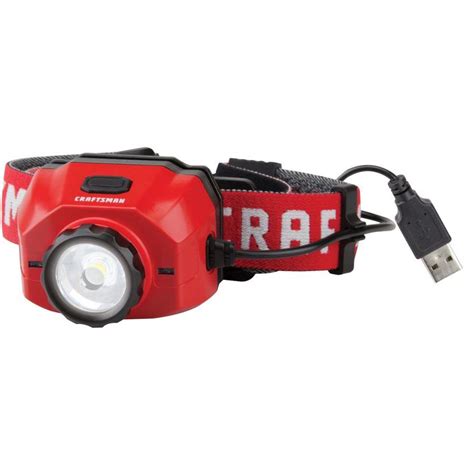 CRAFTSMAN 500-Lumen LED Rechargeable Headlamp (Battery Included) at Lowes.com