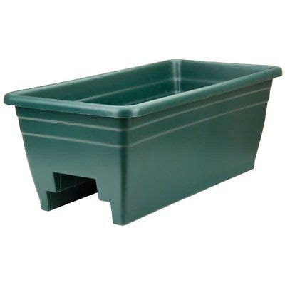 Myers Industries L&ggroup Dp724hg Deck Rail Planter Hunter Green for ...