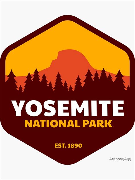 "Yosemite National Park Badge" Sticker for Sale by AnthonyAyy | Redbubble