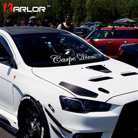 White Reflective Car Auto Decal Front Rear Window Windshield Body Sticker - Trivoshop | Body ...