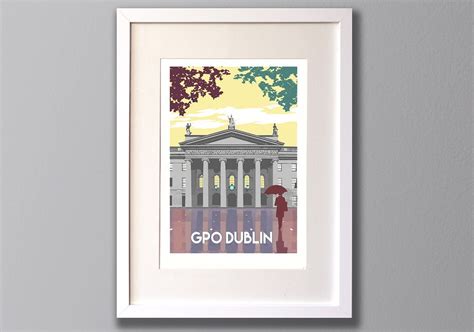 GPO Dublin Limited Edition A3 Giclee Print Dublin Ireland - Etsy