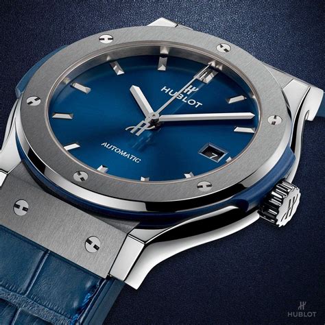 Hublot ‏@Hublot #ClassicFusionBlue. A striking blue metallic dial to perfectly enhance the ...