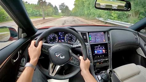 2022 Infiniti Q50 Red Sport 400 - POV Driving Impressions - YouTube