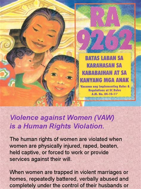 RA 9262 For VAW Desk Officers | PDF | Victimology | Violence