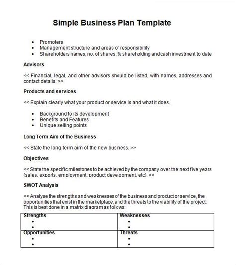 Business Plan Sample Business Plan Format, Business Plan Template Word, One Page Business Plan ...