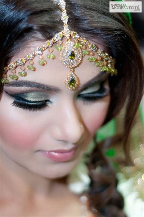 South Asian Bridal hair makeup more inspiration @ www.ModernRani.com |Olive gr, #As… | Asian ...