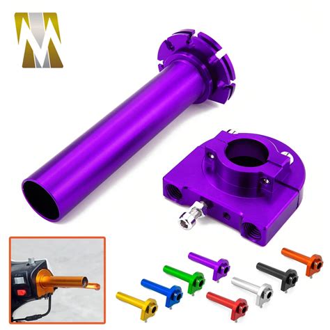 Gas Throttle Handle Grip Universal 7/8" 22mm Throttle Motorcycle Handle Bar Grip Throttle Assist ...