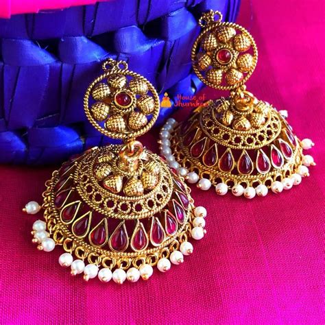 Here Are All The Bold And Beautiful Jhumkas For You!! • South India Jewels