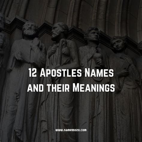 12 Apostles Names and their Meanings - Name Mozo