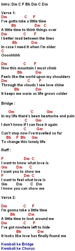 I Want to Know What Love Is(Foreigner)-Lirik,Chord,Review | MyNotepat.Com