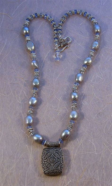 Marie Antoinette's Baroque Necklace Grey Pearls in by Jewelyett, $160. ...