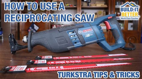 How To Use a Reciprocating Saw (Sawzall) - Turkstra Tips and Tricks - YouTube