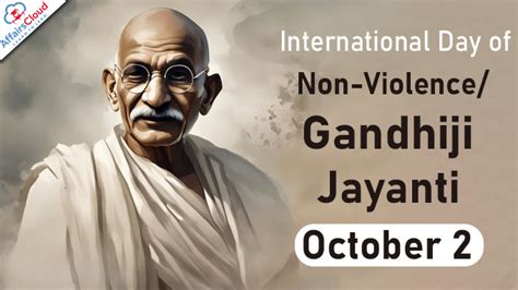 International Day of Non-Violence 2023 - October 2