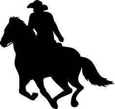 Cowboy on Horse Silhouette