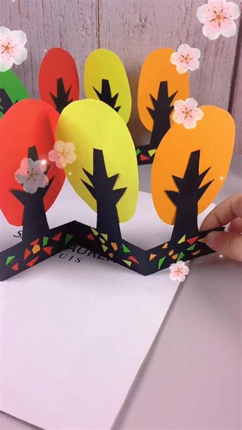 Paper tree craft for preschool | Paper crafts, Toddler arts and crafts ...