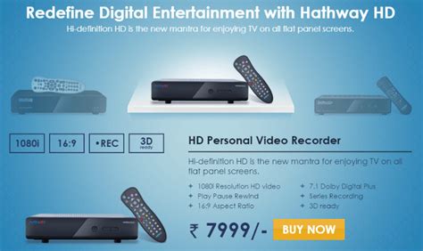 Hathway and Den Networks Reveal New Cable Television Channel Packs and ...