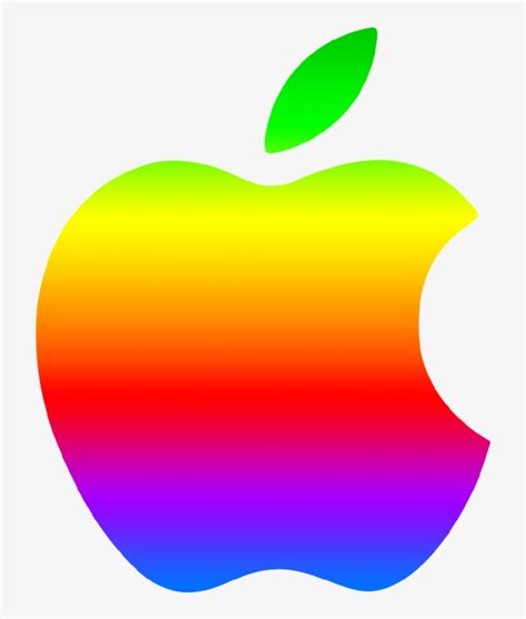 Colored Modern Apple Logo 2 By Greenmachine987 - Coloured Apple Logo ...