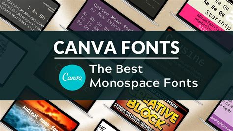 Best Monospace Fonts in Canva - Blogging Guide