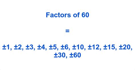 Factors of 60 - Prime Factors of 60 - Prime Factorization of 60