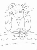 3 Billy Goats Gruff Coloring Pages Sketch Page  Images And sketch template