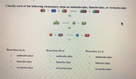 Solved Classify each of the following elementary steps as | Chegg.com