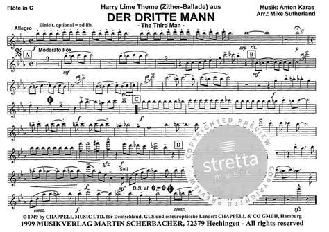 Zither Ballade (Harry Lime Theme - Der Dritte Mann) von Anton Karas | im Stretta Noten Shop kaufen