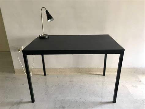 IKEA Tarendo Black Table with FREE Table Lamp, Furniture & Home Living ...